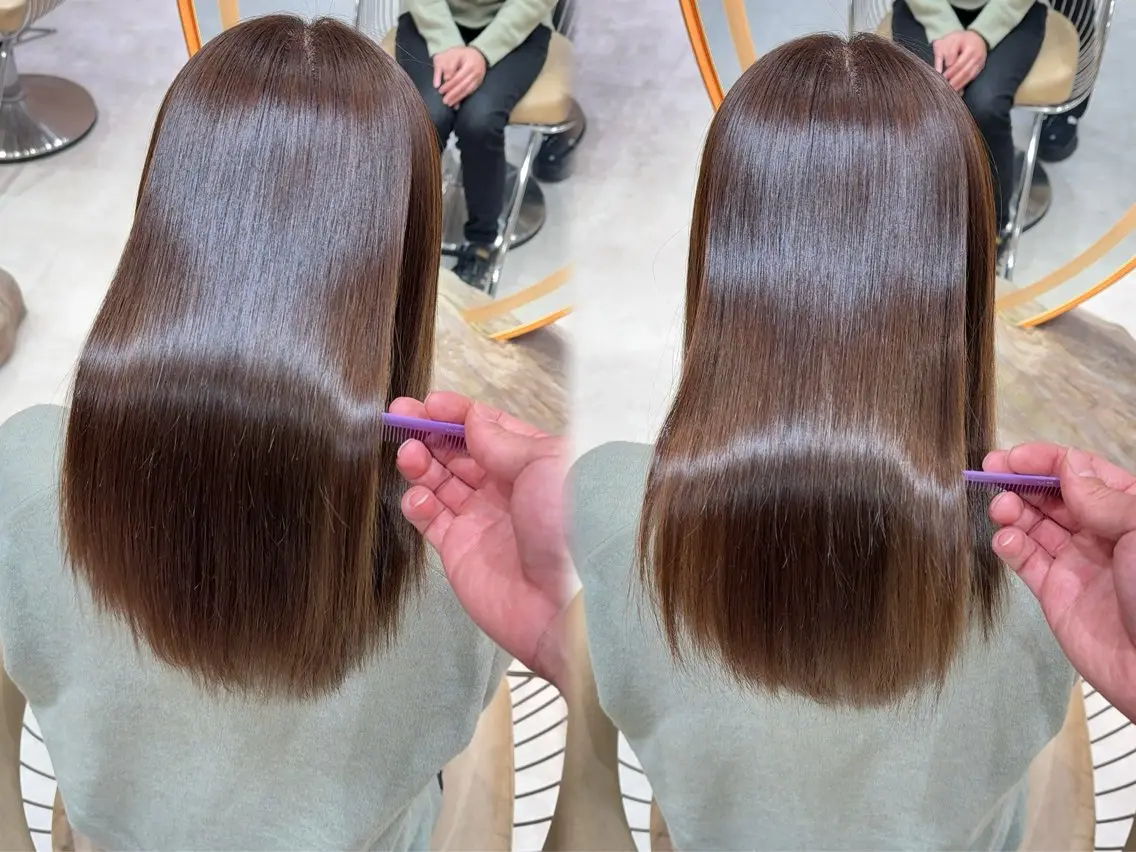 セミロング カラー カット ヘアカラー 縮毛矯正 美髪縮毛矯正✨🫧 レイヤー川村利幸のヘアスタイル