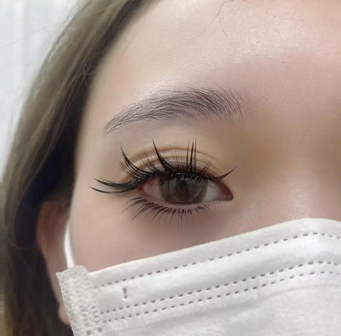マツエク・マツパ バインドロック 束感まつ毛 フラットラッシュ 韓国風マツエク 下まつげエクステ Miki🎀マツエク 🌸ネイル専門店のマツエク・マツパデザイン
