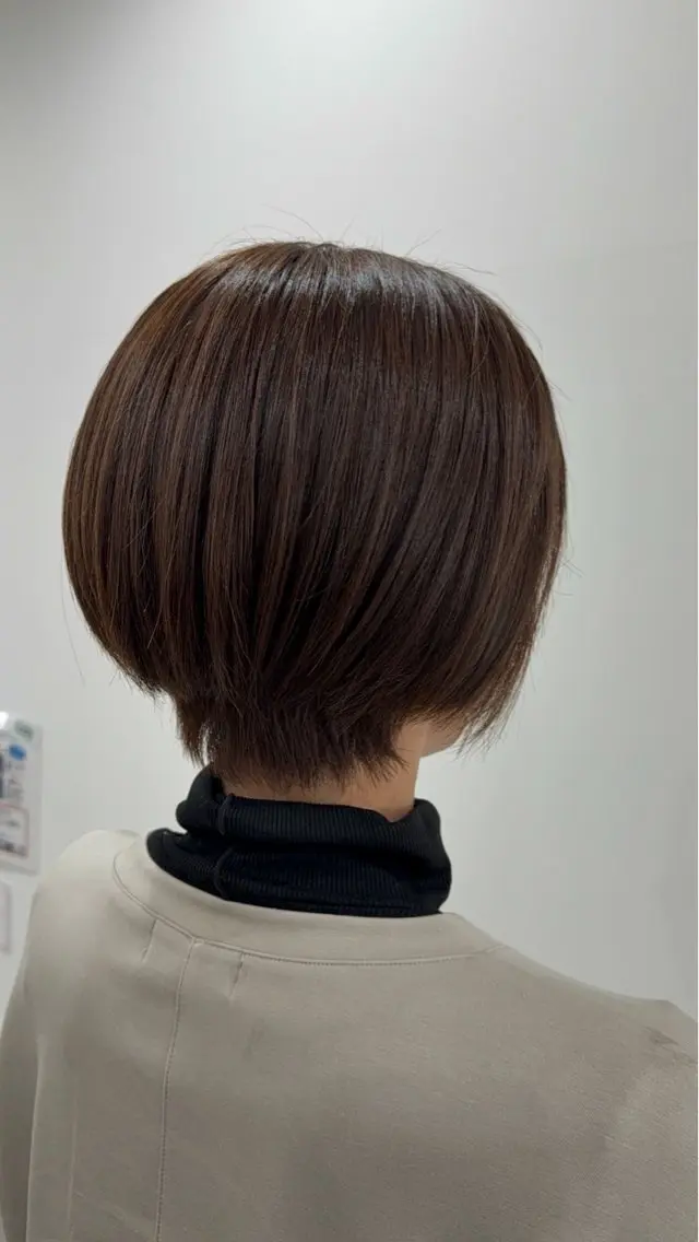 ショート 顔周りカット ショートヘア カット トリートメント ニシザカ マナのヘアスタイル