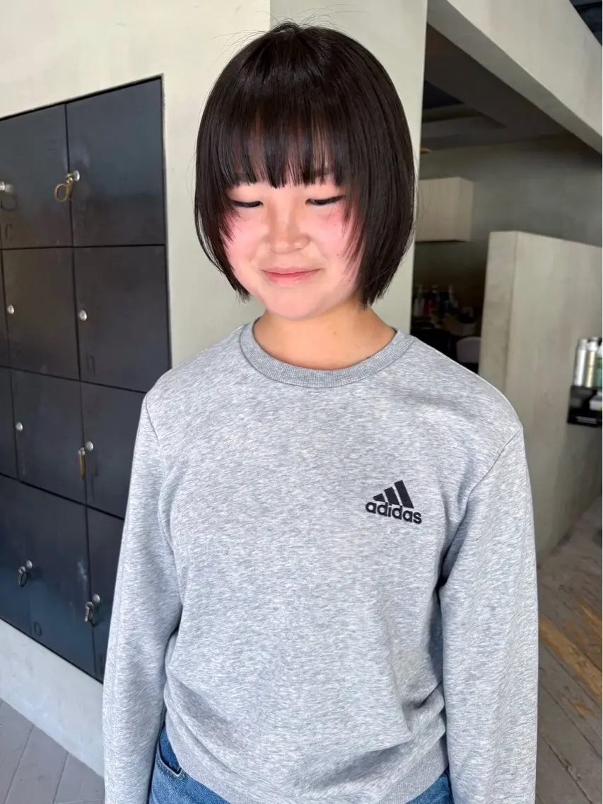 ショート ボブレイヤー ショートレイヤー ボブ 顔まわりレイヤー レイヤーカット カット レイヤー / ボブ/ 暖色/ sakiのヘアスタイル