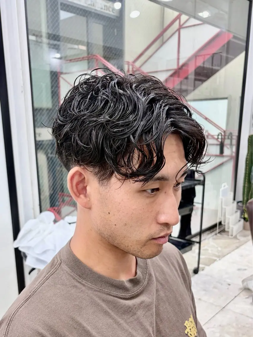 パーマ メンズ カット パーマ 🔥メンズパーマ特化 菅谷尚悠🔥のヘアスタイル
