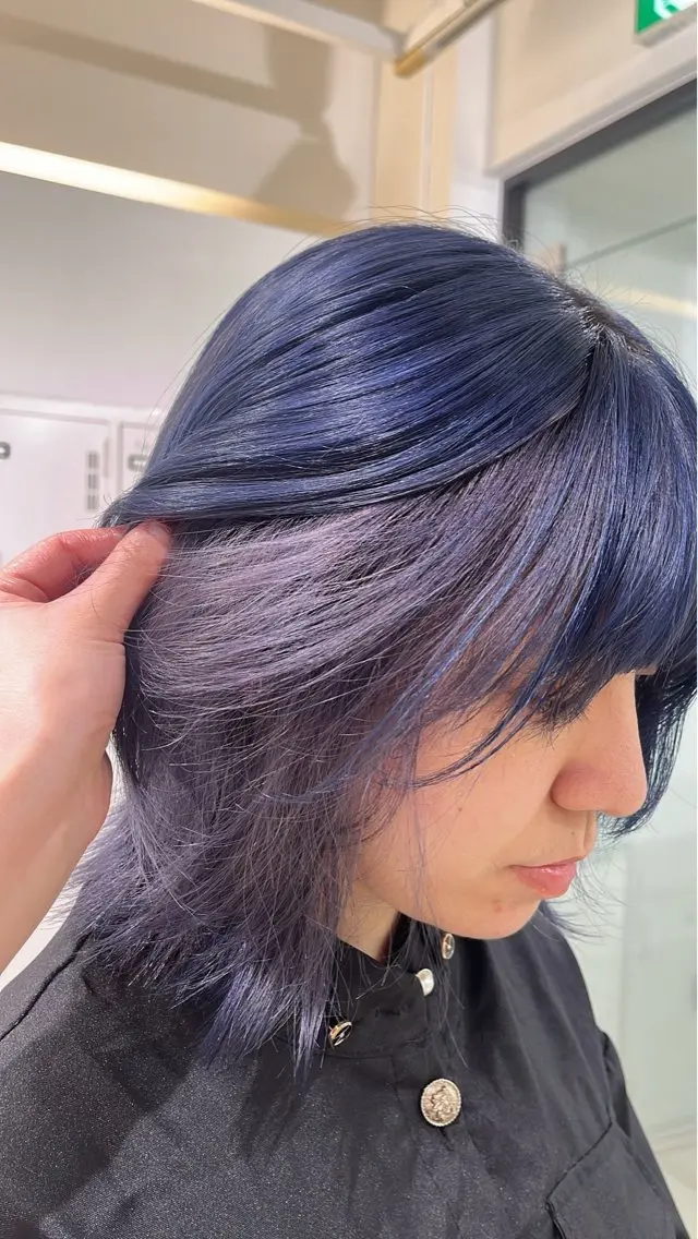 【❤️🔥カットあり】【インナーブリーチ💫】【イルミナカラー💫】カット✂︎➕インナーカラー➕艶々トリートメントの写真