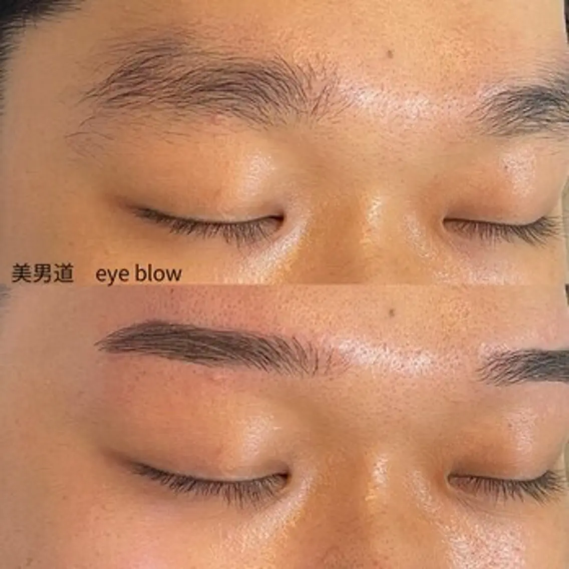 メンズ アイブロウ ワックス脱毛 眉カット BINANDO 桑原の眉毛・アイブロウイメージ