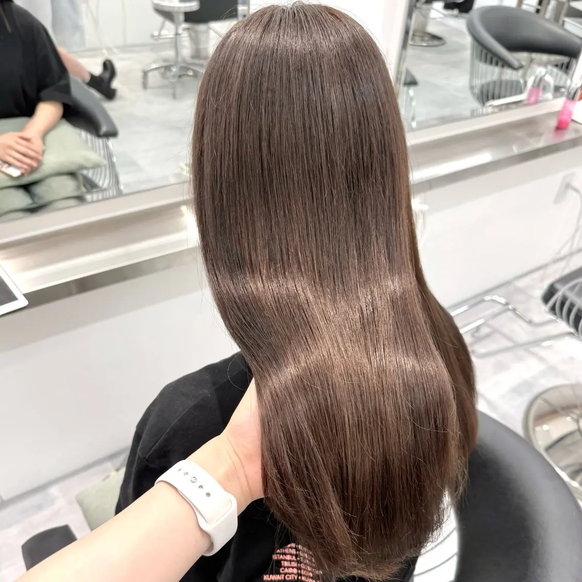 ロング カラー ヘアカラー トリートメント ParveMix￤ 大賀さつき🍨🤍のヘアスタイル
