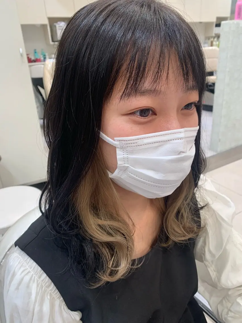ミディアム カラー インナーカラー 店舗代表 佐藤 幸平のヘアスタイル