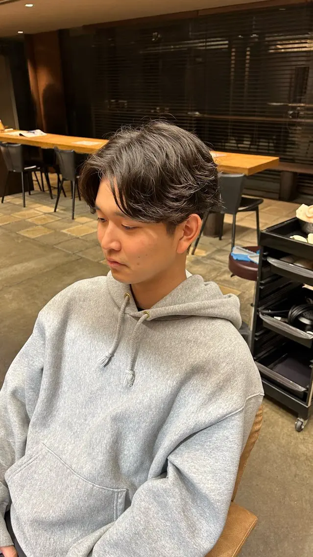メンズ メンズパーマ カット パーマ トリートメント 畑中 希望のヘアスタイル