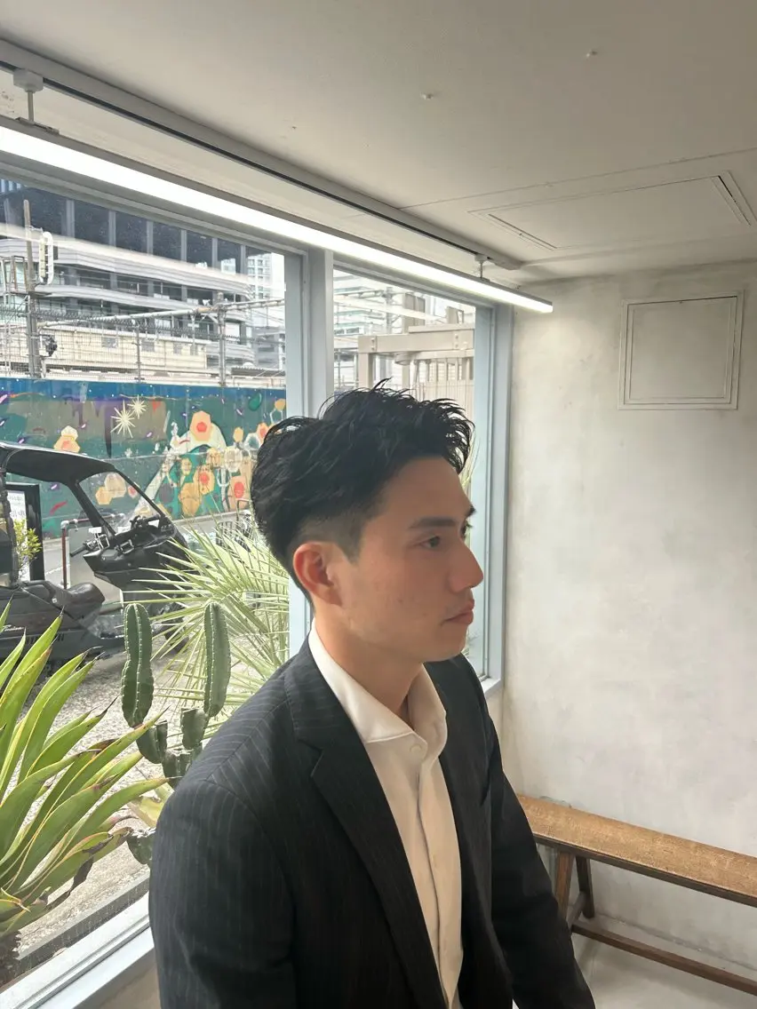 ショート メンズ メンズパーマ 吉田 彩人のヘアスタイル