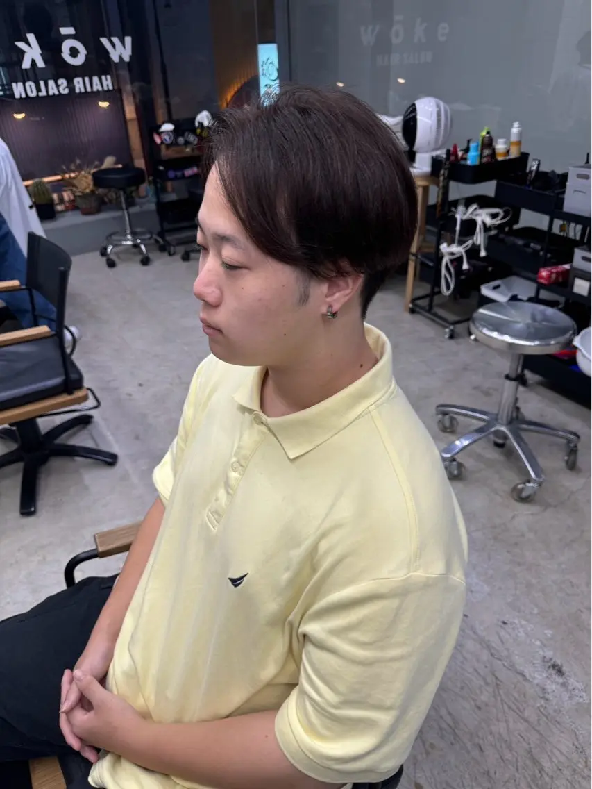 ショート カラー メンズ メンズ専門サロン wokeのヘアスタイル