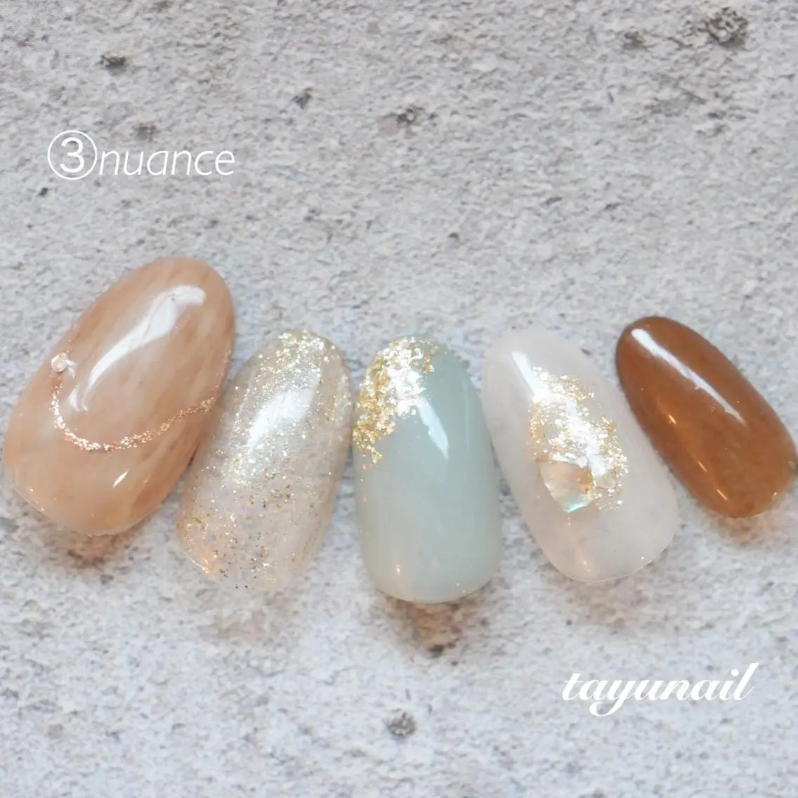 ネイル アートネイル ブルー ジェルネイル ゴージャス キラキラネイル ネイルサロン 【たゆnail】のネイルデザイン