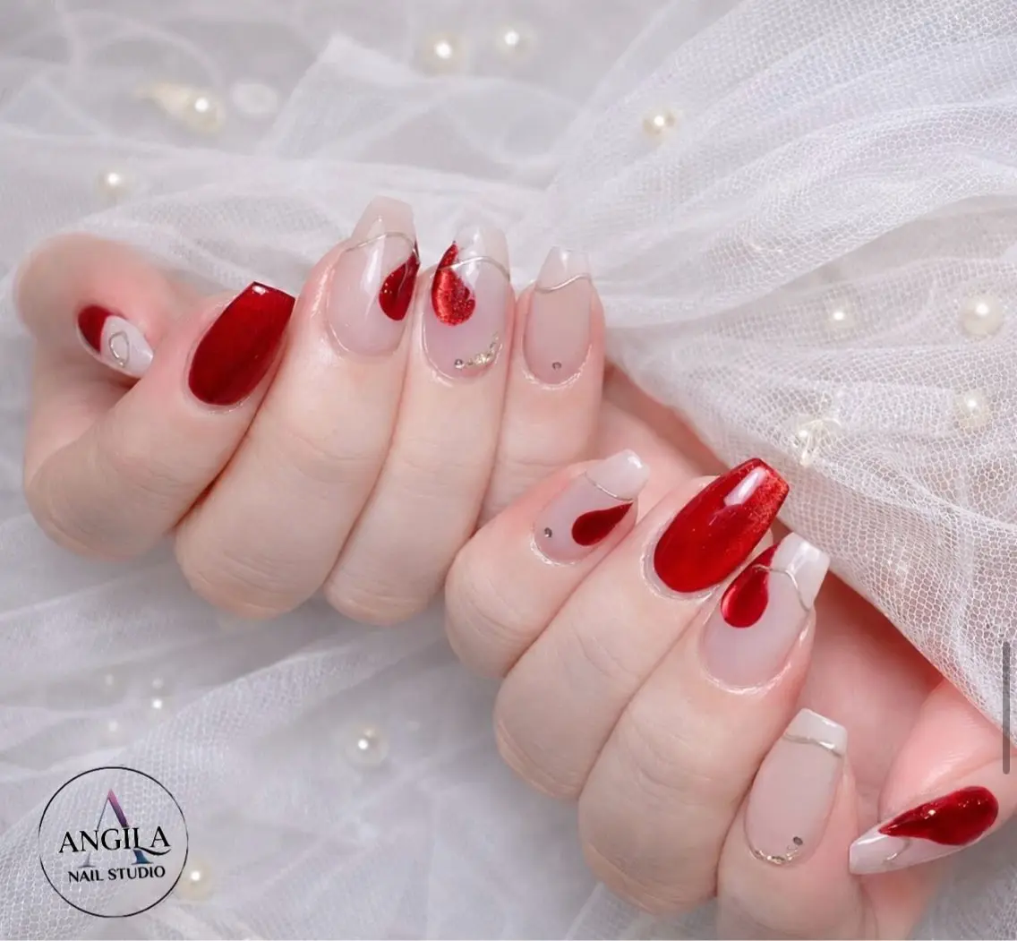 ネイル ANGILA ネイル¨̮S*Y*Kのネイルデザイン