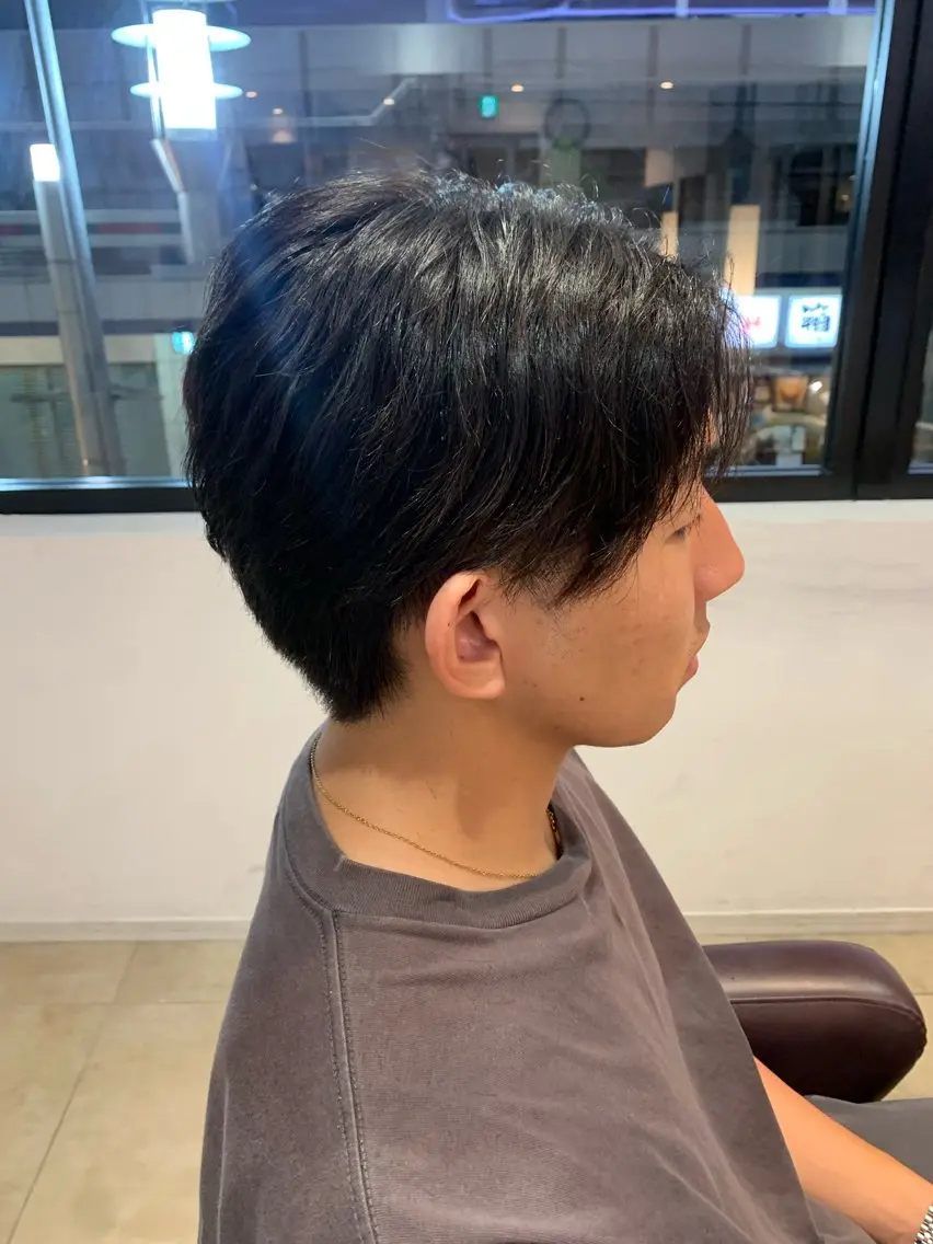 メンズ センターパート 庄司 沙羅のヘアスタイル