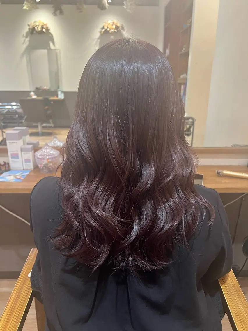 セミロング ヘアカラー トリートメント たけだ れなのヘアスタイル