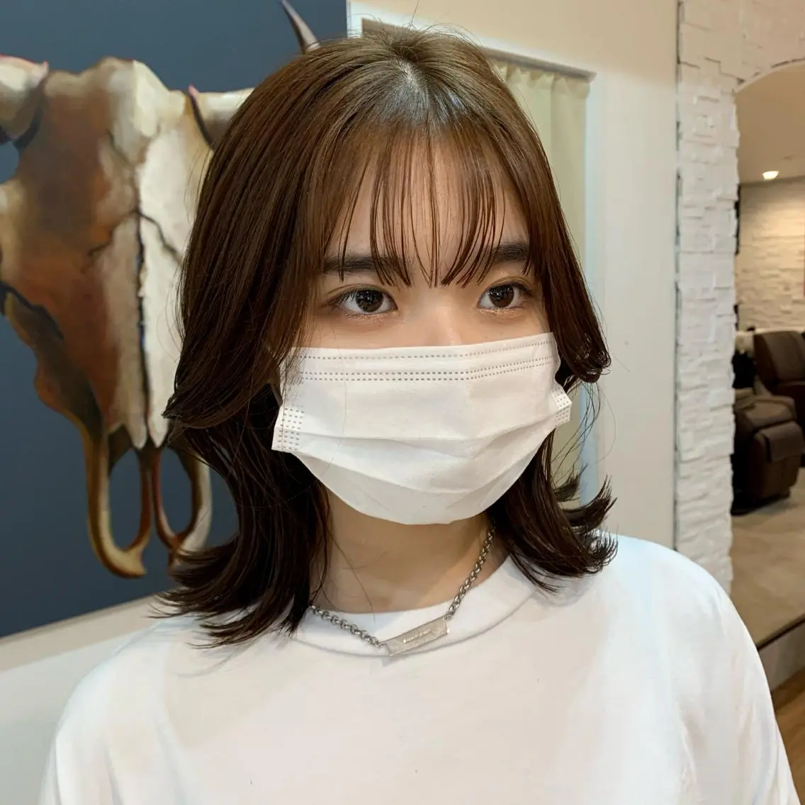 ミディアム くびれヘア 【韓国風くびれヘア】 joule小木曽輝のヘアスタイル