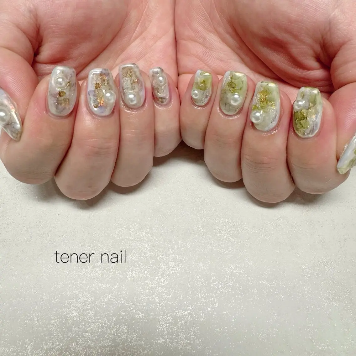ネイル アートネイル ニュアンスネイル ハンドネイル テネルネイル tener nailのネイルデザイン