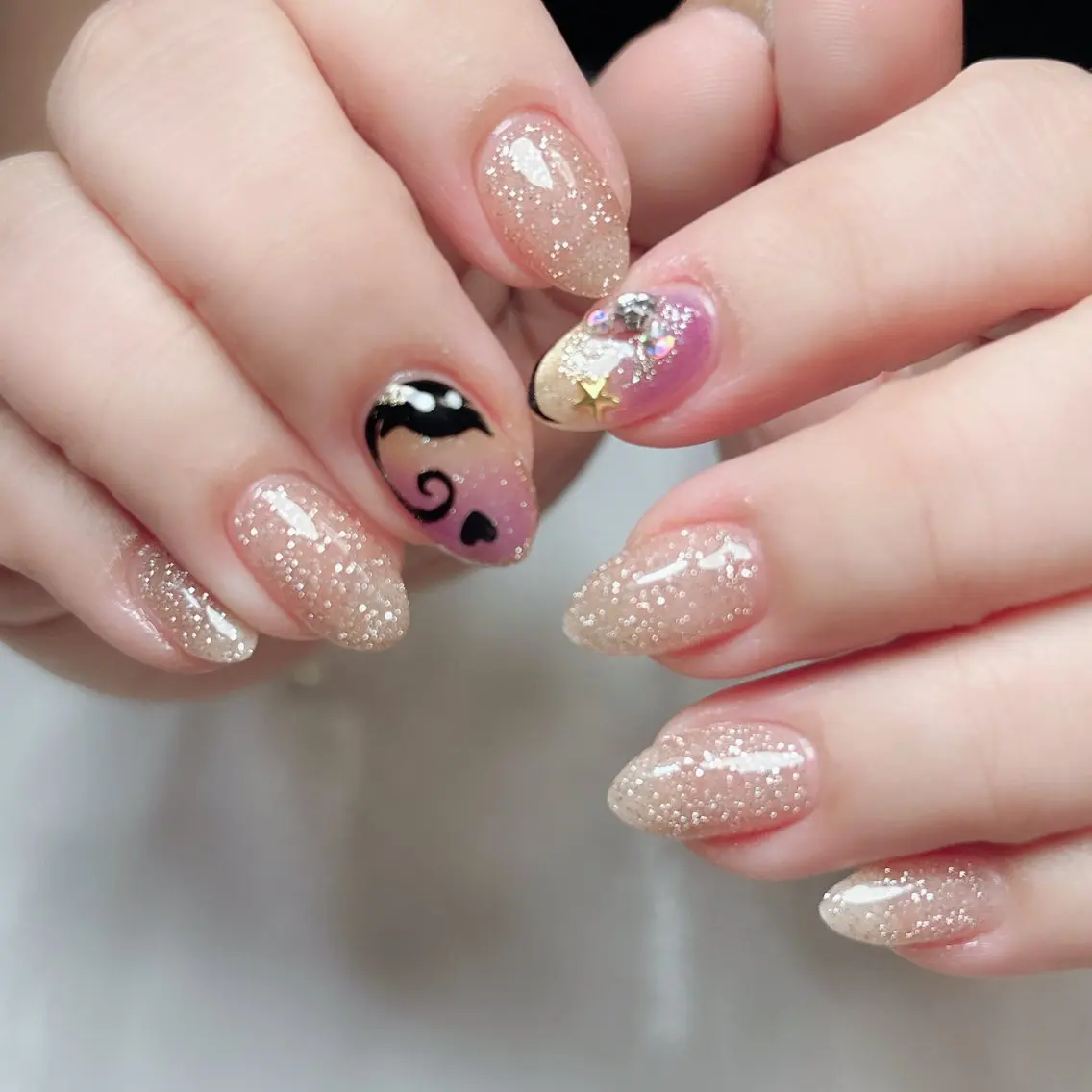 ネイル グラデーション シンプルネイル ハンドネイル Cute Tips nailのネイルデザイン