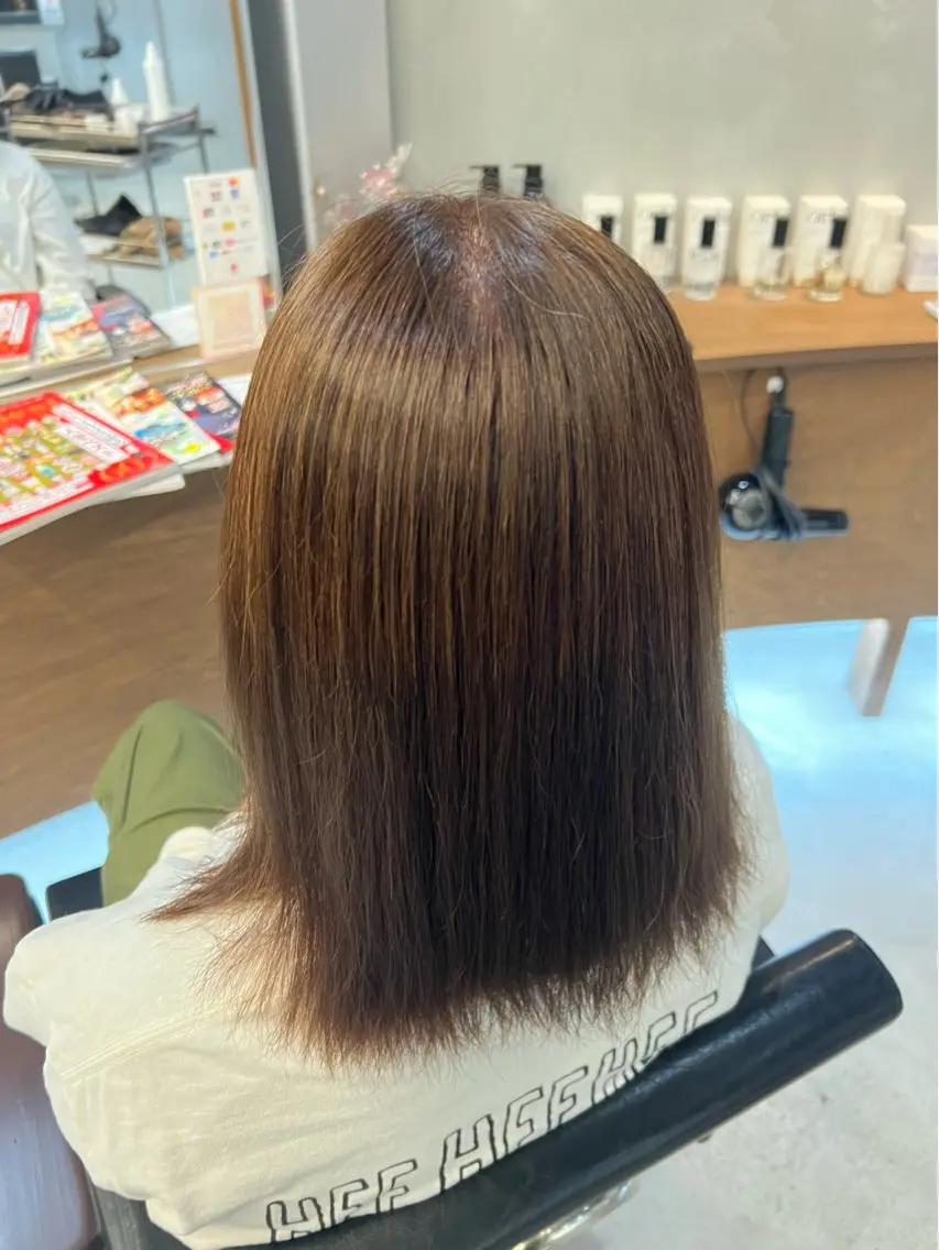 セミロング カラー ヘアカラー 💫齋藤 ハル💫 /郡山/ヘアカラーのヘアスタイル