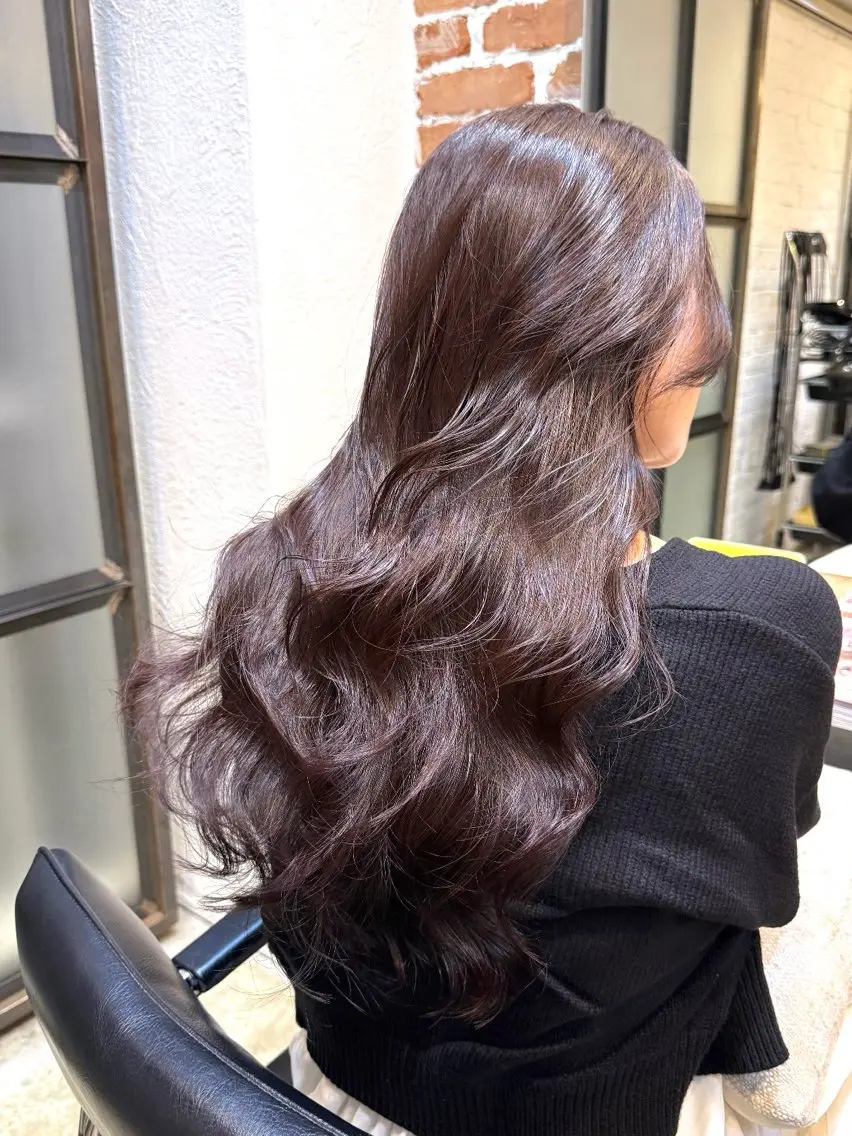 ロング パーマ 縮毛矯正 カット パーマ トリートメント 吉田 光佑のヘアスタイル