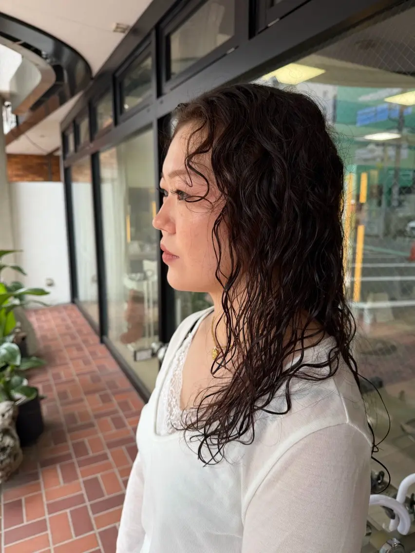 【パーマがかかりにくい方、縮毛履歴がある方必見☀️】クリープパーマ+メンテナンスカット💇♀️の写真