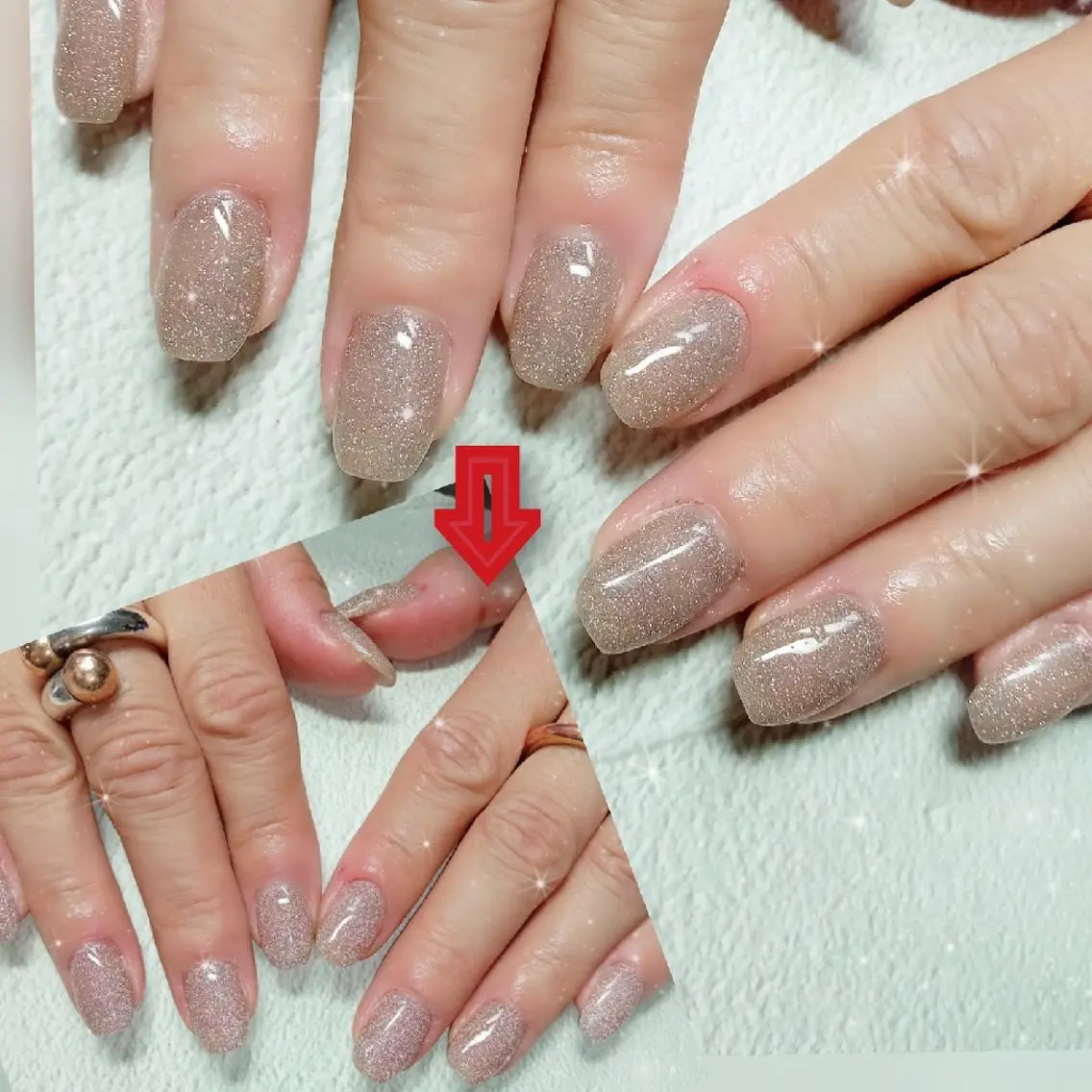 ネイル フラッシュネイル フレンチネイル ハート キラキラネイル 韓国ネイル ハンドネイル flure de neige yukiのネイルデザイン