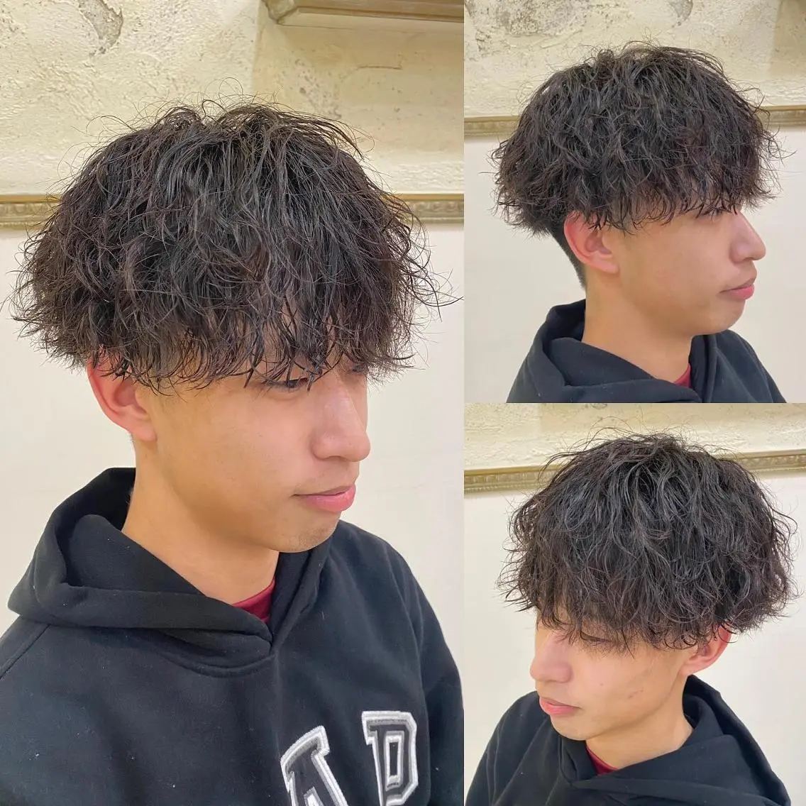 パーマ メンズ フェードカット メンズパーマ メンズツイストパーマ ツイストスパイラルパーマ 刈り上げ 年間2000名担当◎ パーマ職人/仲原佑樹のヘアスタイル