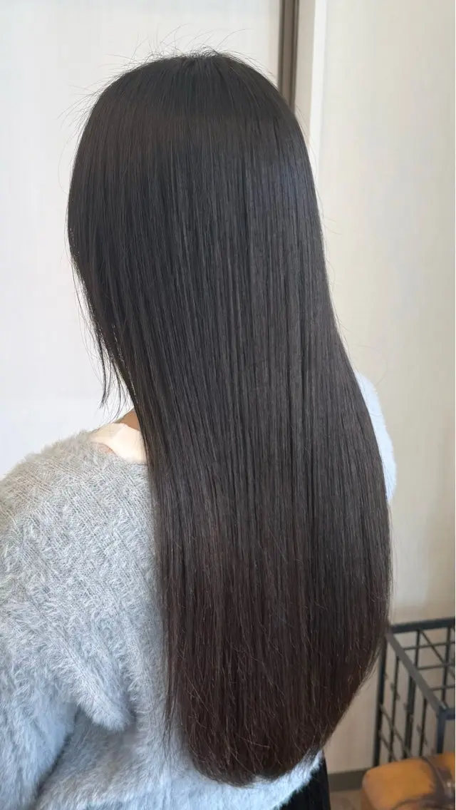 ロング 縮毛矯正 トリートメント 🎀RUI/髪質改善 /美髪矯正/艶カラーのヘアスタイル