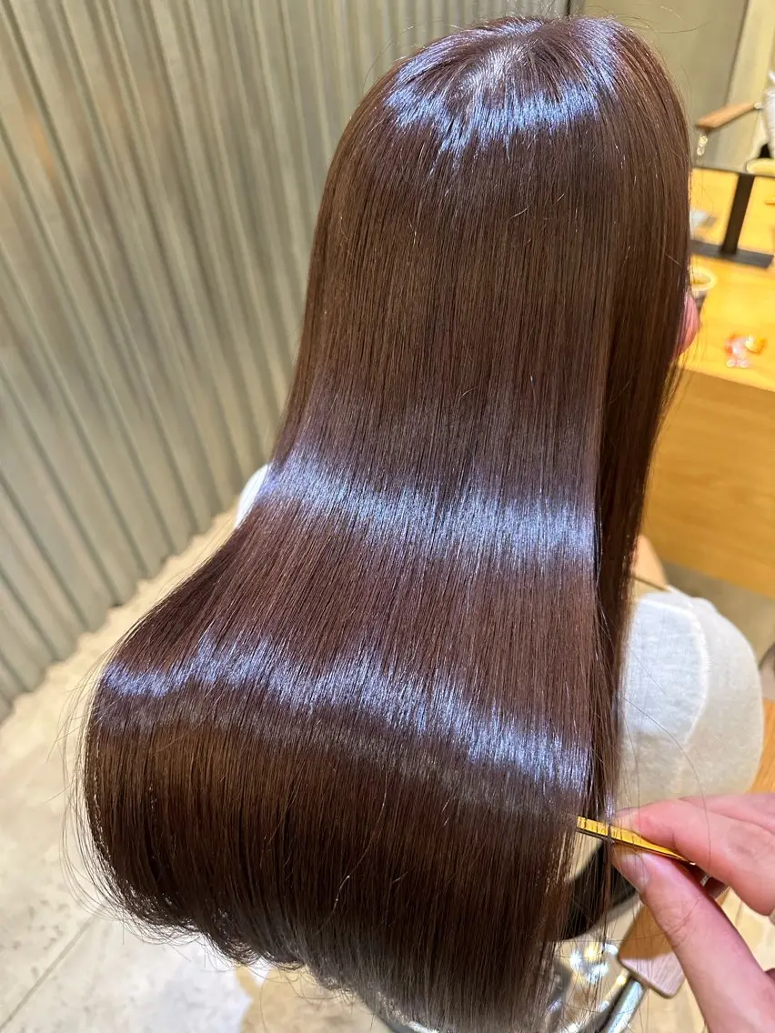 ミディアム カット トリートメント 彼ウケ抜群🎀垢抜け 艶暗髪🪞一輝のヘアスタイル