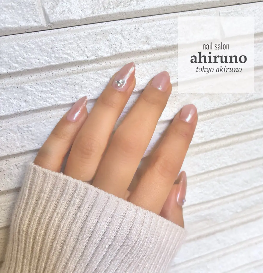 ネイル ピンク シンプルネイル ハンドネイル 東京あきる野市ネイル ✿ ｙｕiのネイルデザイン