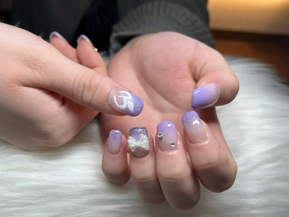 ネイル ハンドネイル 持ち込みデザイン得意 ／長さだし可✨RUIのネイルデザイン
