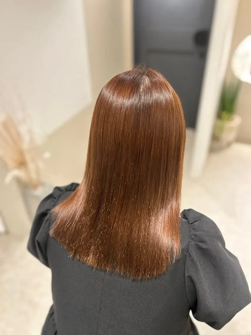 セミロング 縮毛矯正 Bonheur銀座/ Kiranaのヘアスタイル