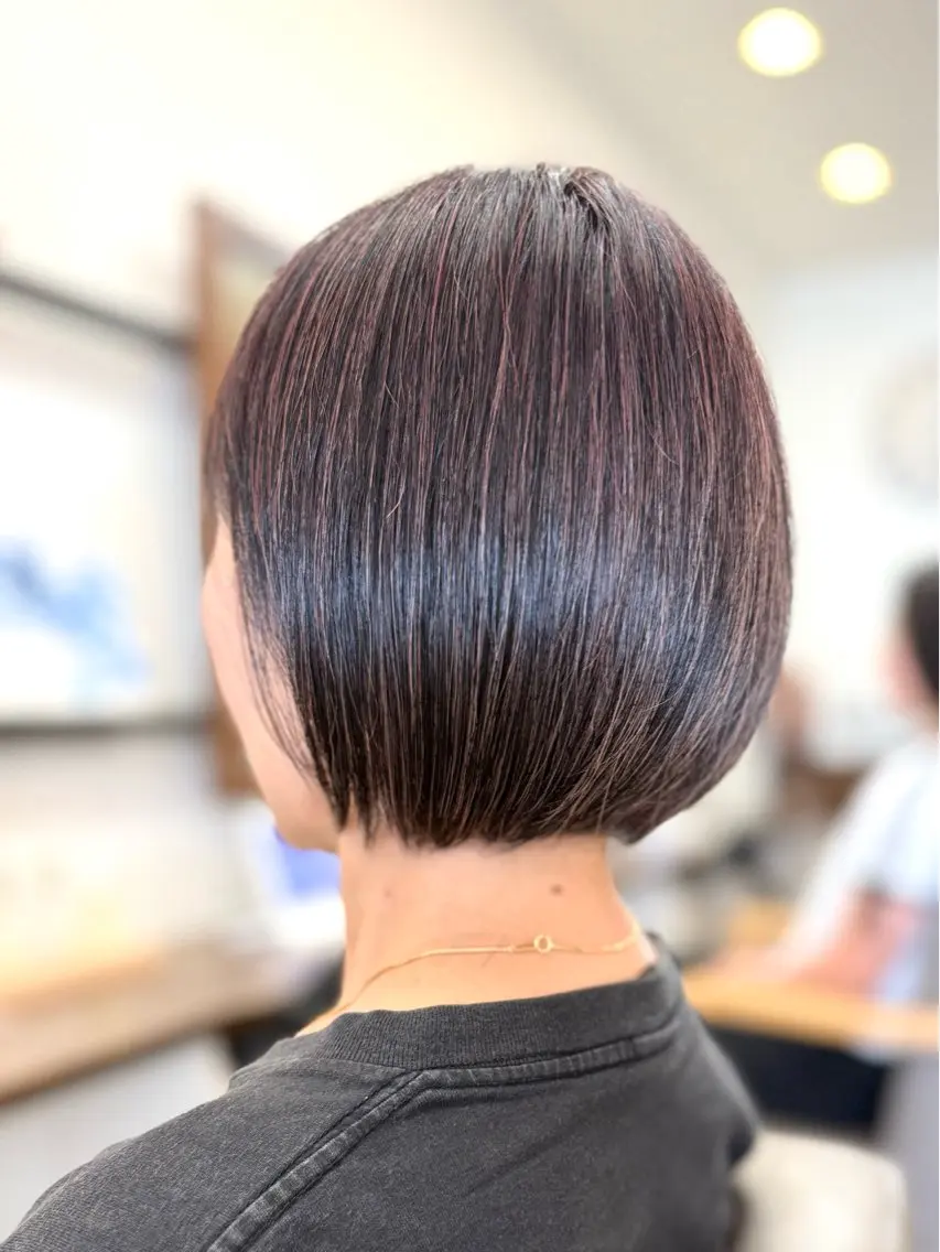 ショート 縮毛矯正 鞍馬口Allergo 井上健太のヘアスタイル