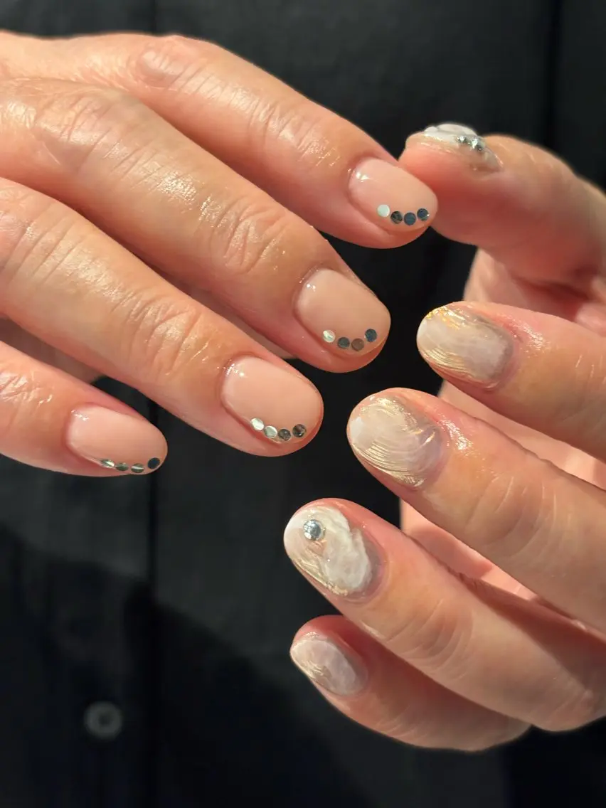 ネイル ニュアンスネイル シンプルネイル Umi Nail /Akariのネイルデザイン