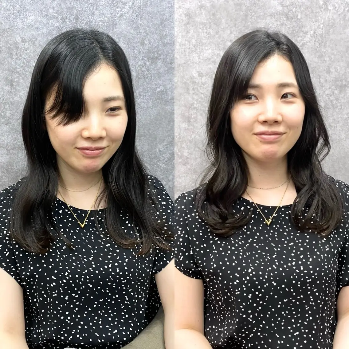 セミロング カラー 大人レイヤー/柔らか グレージュ/川緑一吹のヘアスタイル