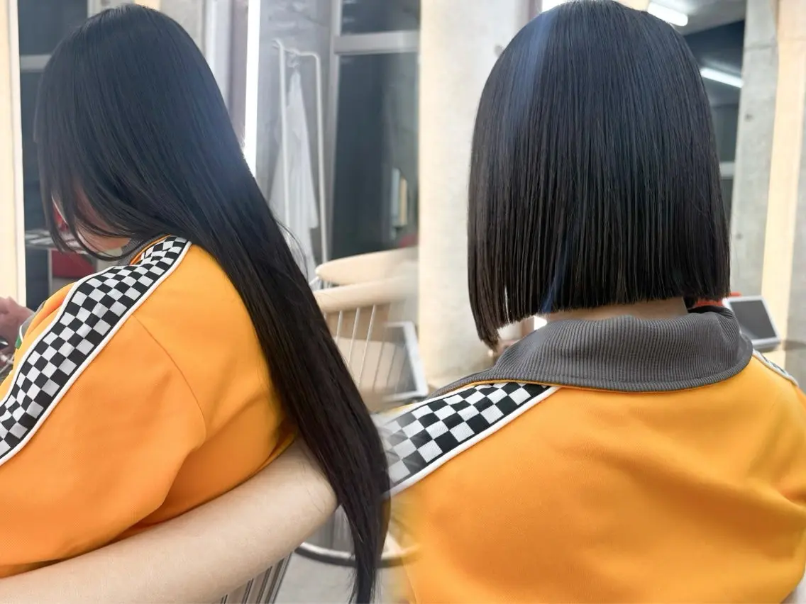 ミディアム カット 縮毛矯正 トリートメント 縮毛矯正/艶髪🦋 透明感　ゆうとのヘアスタイル
