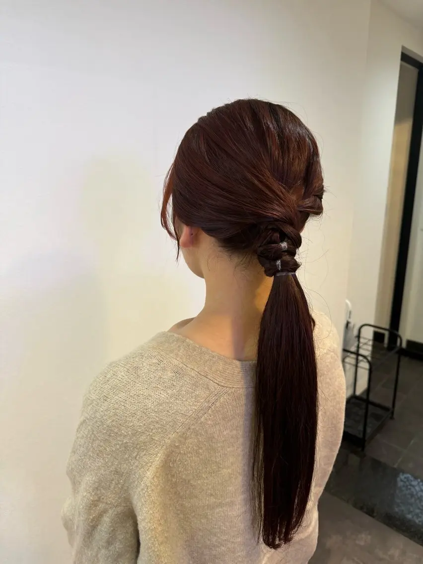 セミロング カット ヘアカラー トリートメント レイヤー🍓Sap 美桜🌸mioのヘアスタイル