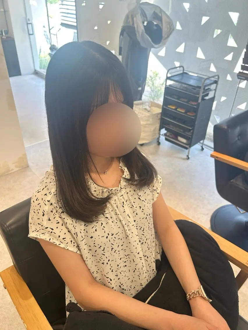 セミロング 江川 輝星のヘアスタイル