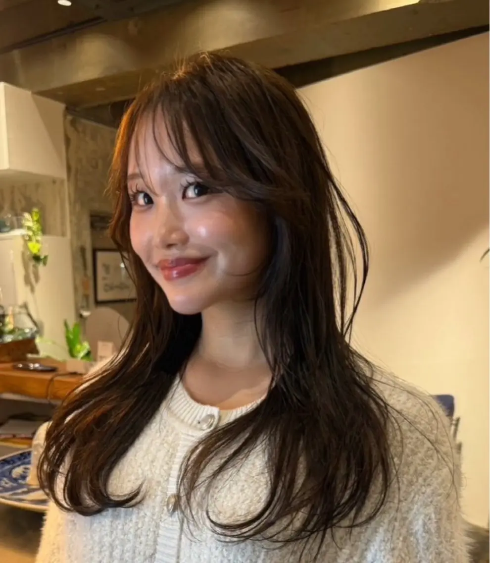 ロング カラー ヘアカラー トリートメント 池田 早希のヘアスタイル
