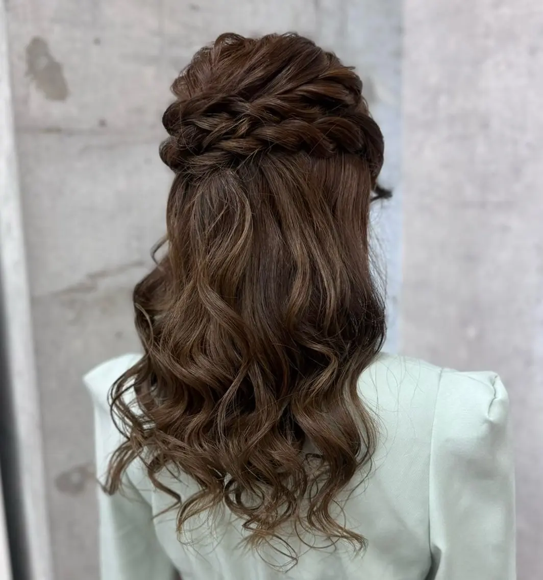 ミディアム 小顔カット ブリーチヘアセット suzunaのヘアスタイル