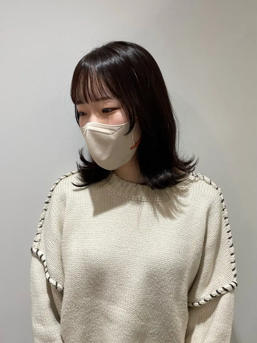 ミディアム カラー モデルさん募集中IT byALBUM八王子のヘアスタイル