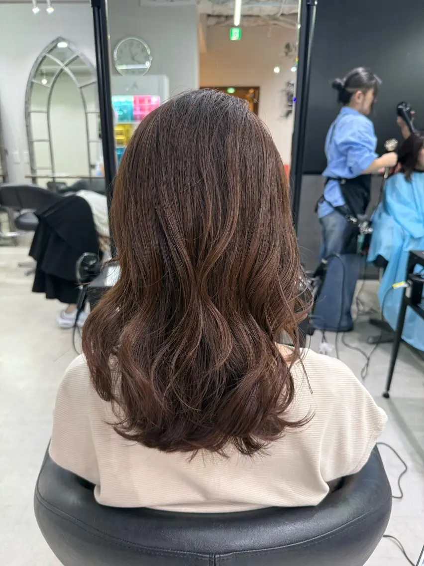 ミディアム カラー ヘアアレンジ マンツーマンメンズ 特化🎀yuikaのヘアスタイル