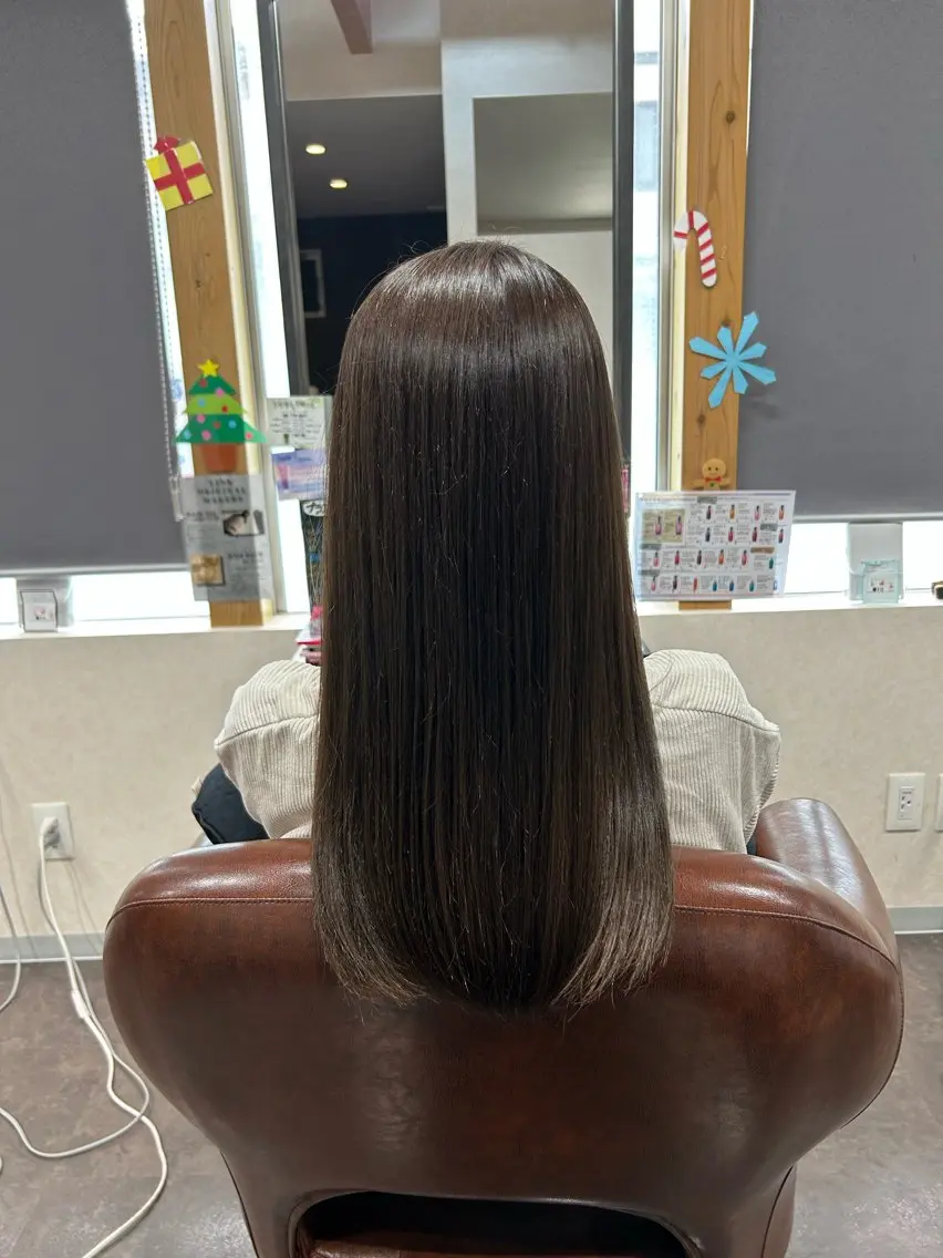 ロング トリートメント 国府田 裕のヘアスタイル