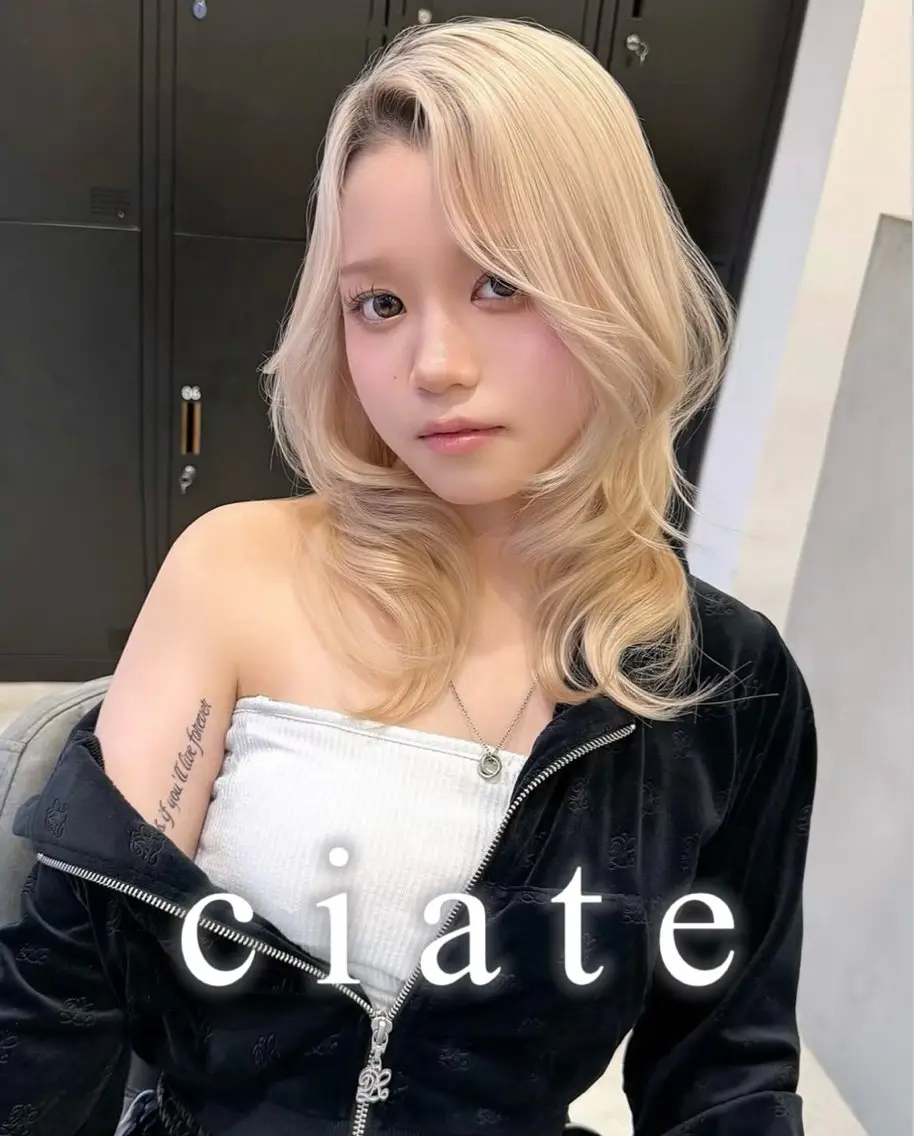 セミロング ciate MOEのヘアスタイル