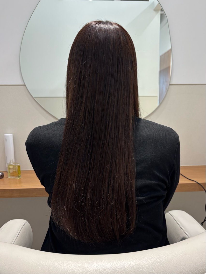 ロング アッシュ ヘアカラー トリートメント 透明感color🍀 Kurumiのヘアスタイル
