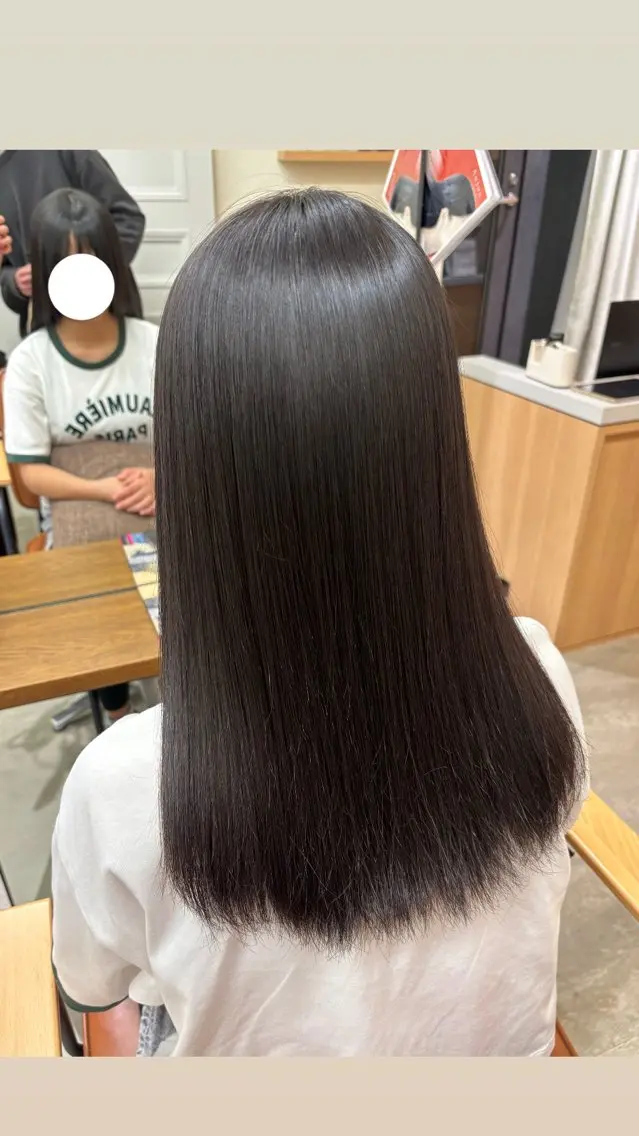 ロング 縮毛矯正 縮毛矯正 𝐚𝐲𝐚𝐧𝐞 /美髪/透明感カラーのヘアスタイル
