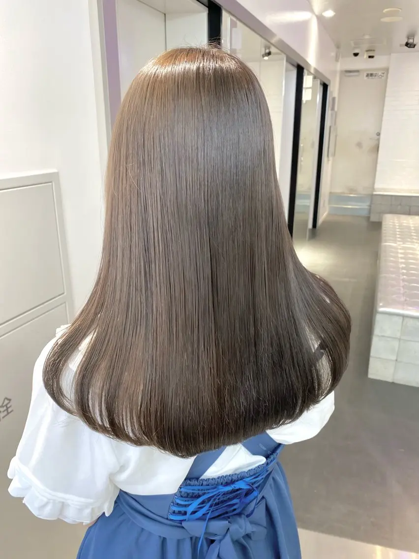 💘赤み消し💘ブリーチなしダブルカラー➕選べるトリートメントの写真