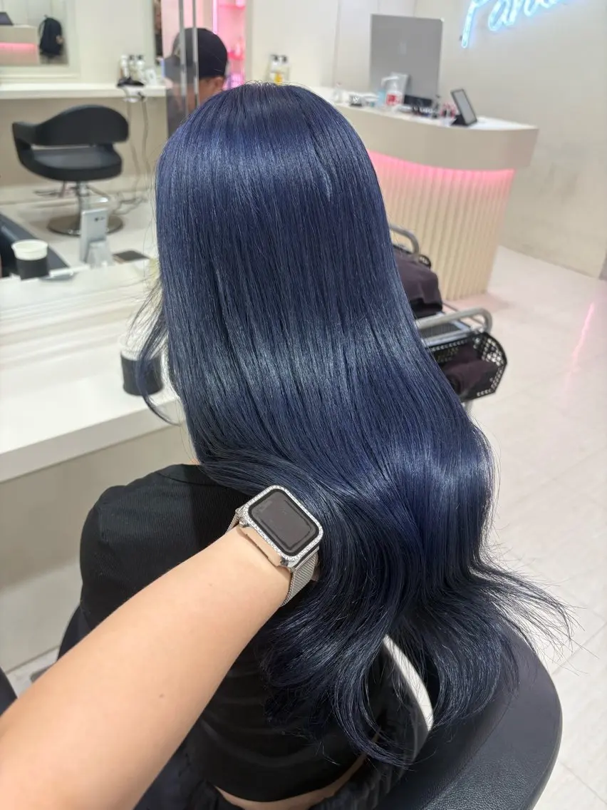 ミディアム カラー ヘアアレンジ ヘアカラー 💟RINNA 艶カラー💟のヘアスタイル