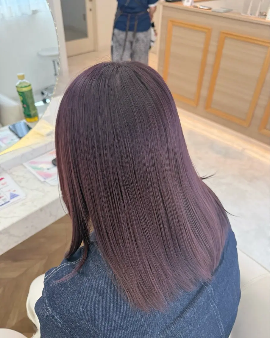 ミディアム 小林 美月 透明感カラーのヘアスタイル