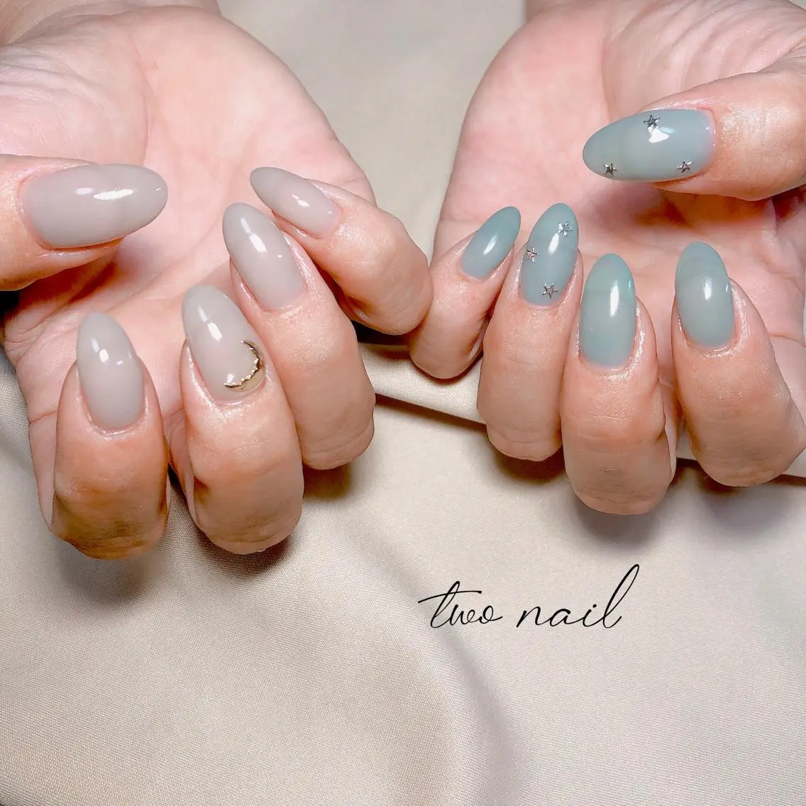 ネイル アートネイル フットネイル ハート ニュアンスネイル ホワイト ハンドネイル two nailのネイルデザイン