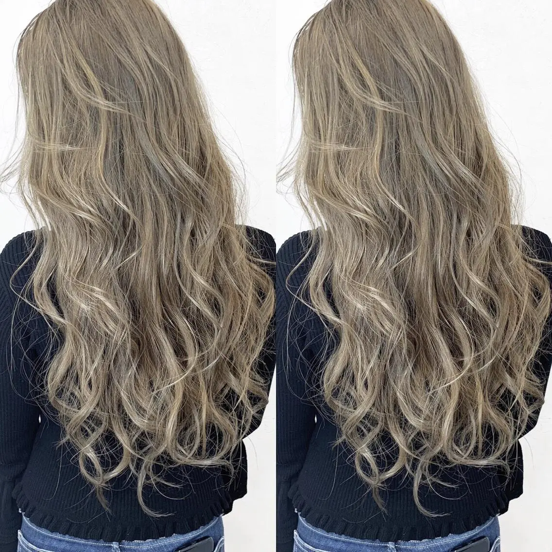ロング カラー ダブルカラー グレージュ ヘアカラー TATSUYA アートディレクターのヘアスタイル