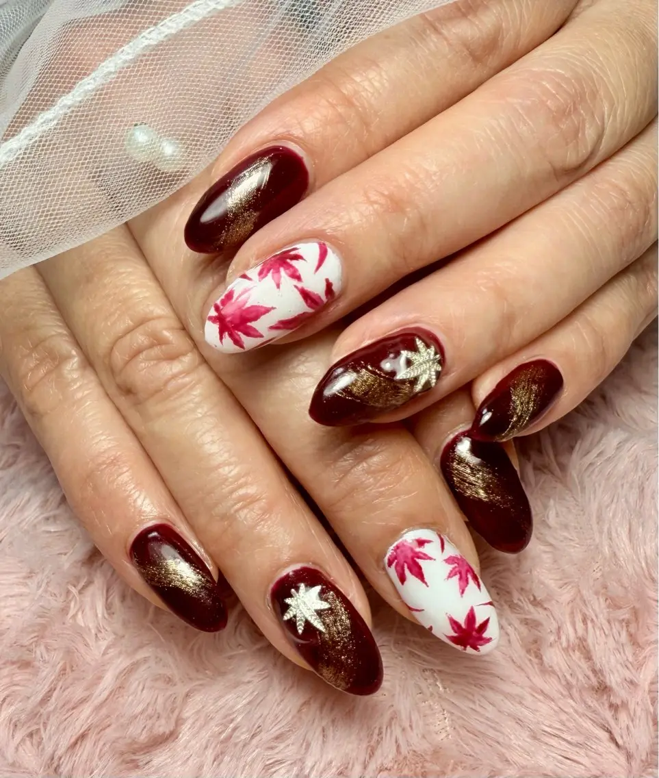 ネイル アートネイル チークネイル フラッシュネイル フラッシュマグ フレンチネイル Mai’s nailのネイルデザイン