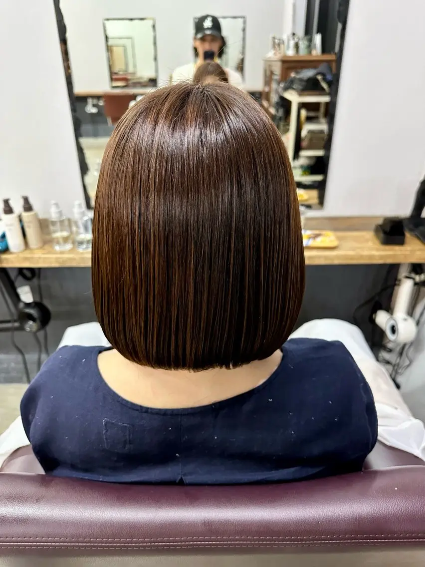 ショート 髪質改善 なるお 髪質改善ストレートのヘアスタイル